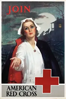 WW1 poster, Red Cross recruitment