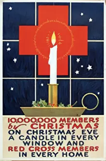 Candle Prints: WW1 poster, Red Cross recruitment and fundraising