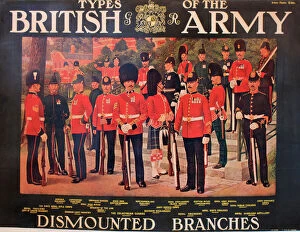 Kings Collection: WW1 poster, Types of the British Army