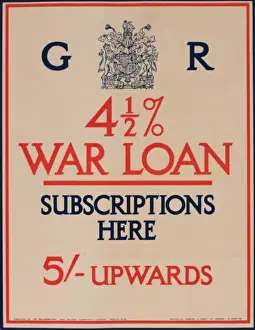 Rate Prints: WW1 poster, War Loan, subscriptions here