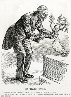 Americans Gallery: WW1 - President Wilson Woodrow and the Dove of Peace