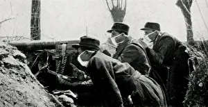 Poisonous Prints: WW1 - Protection against gas attacks, Belgium, 1915