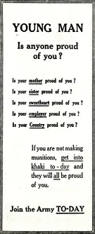 WW1 - Recruitment Advertisement