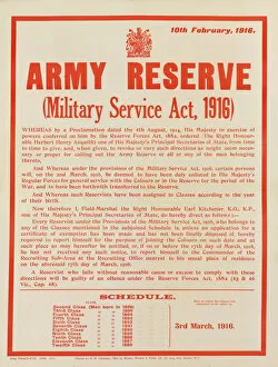 Proclamation Collection: WW1 Recruitment Poster -- Army Reserve