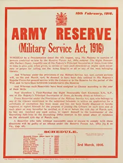 Thirteen Prints: WW1 Recruitment Poster -- Army Reserve
