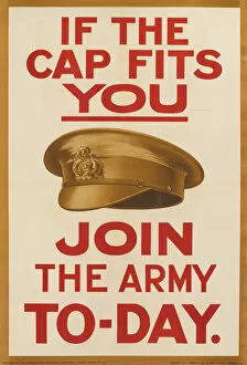 Lettering Gallery: WW1 Recruitment Poster -- If the Cap Fits You