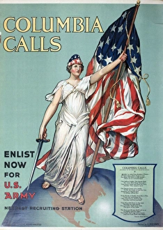 Calls Collection: WW1 recruitment poster, Columbia Calls