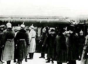 Negotiations Gallery: WW1 - Russian-German Negotiations, Brest-Litovks