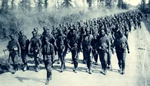 WW1 - Russian Infantry on the march