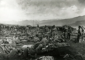 Terrain Collection: WW1 - Russian troops rest after battle on Turkish front