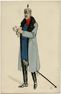 Monocle Prints: WW1 - Satirical Caricature of a German Officer