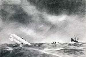 Crashes Collection: WW1 - Seaplane crash, 1915