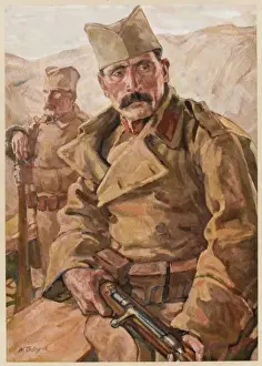 Serbian Prints: Ww1 Serbian Soldiers