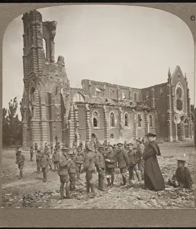 Infantrymen Prints: Ww1 Shell Damage, France