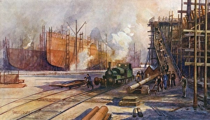 Shipyard Gallery: Ww1 Shipbuilding Yard