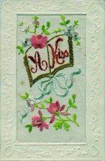 WW1 Silk Embroidered Greetings Card