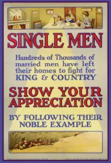 Hundreds Prints: Ww1 / Single Men Poster