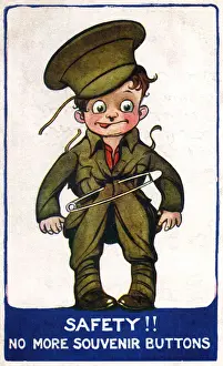 Foolish Prints: WW1 - Soldier gives away all souvenir buttons from uniform