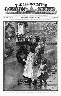 London Prints: WW1 street shrine, London, 1917