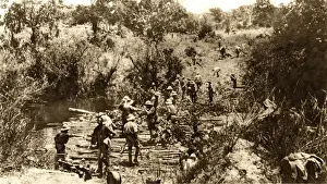 Belgians Prints: WW1 - Subsidiary wars in Africa - Northern Rhodesian rifles