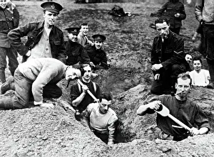 WW1 Training Lord Kitchener's Army, trench digging