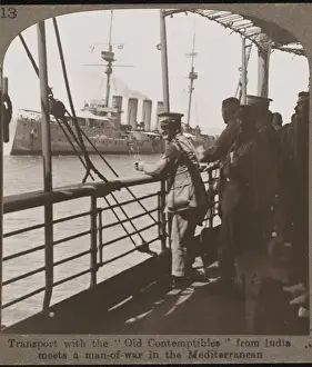Troop Ship Prints: Ww1 Troopship in Med