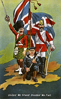Images Dated 22nd March 2016: WW1 - United We Stand, Divided we fall