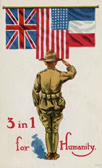Saluting Collection: WW1 - USA Saving Humanity by joining the war