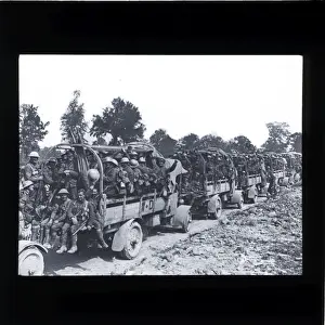 Lorries Prints: WW1 - Wagon Convoy 103rd (Tyneside Irish) Brigade