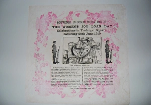 Images Dated 17th October 2013: WW1 Womens Joy Loan Day 1919