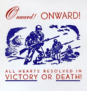WW2 - 1st day cover - Onward! Onward! Victory or Death!