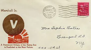 WW2 American postal cover envelope celebrating victory