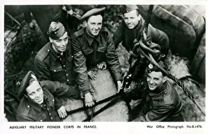 Corps Prints: WW2 - Auxiliary Military Pioneer Corps at work in France