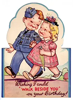 Wishing Prints: WW2 birthday card
