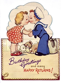 WW2 birthday card