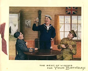 Servicemen Prints: WW2 Birthday Card