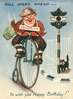 Hung Prints: WW2 Birthday Card, Full Speed Ahead!