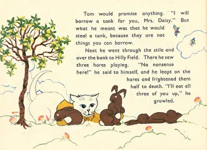 Mice Prints: WW2, The Blue-Eyed Cat Enlists Some Hares