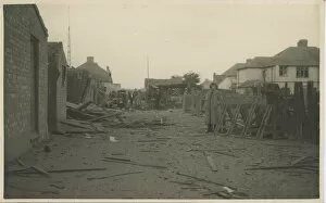 Images Dated 25th March 2020: WW2 Bomb Damage, Osterley, Isleworth, Hounslow, London, England. Date: 1940s