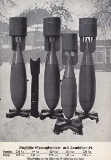 Raiding Prints: WW2 - Bombs dropped by the RAF on Hamburg