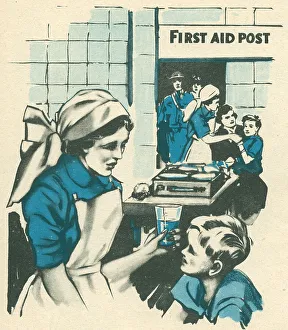 Nicolson Prints: WW2 British First Aid Post