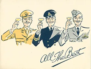 Servicemen Prints: WW2 Christmas Card, All The Best!