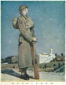 Manor Collection: WW2 Christmas Card, Bethlehem
