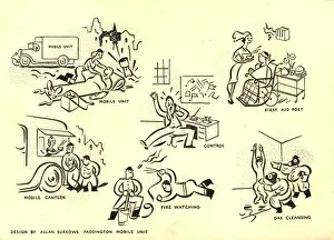 Watchers Prints: WW2 Christmas card, Civil Defence