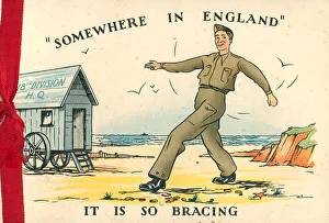Bracing Prints: WW2 Christmas Card, Somewhere In England