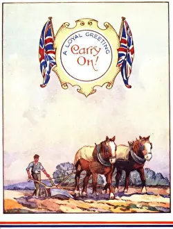 Loyal Prints: WW2 Christmas card with farming scene