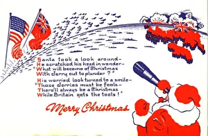 Supplying Prints: WW2 Christmas card, Father Christmas