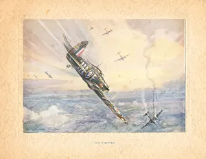 Skies Prints: WW2 Christmas Card, The Fighter