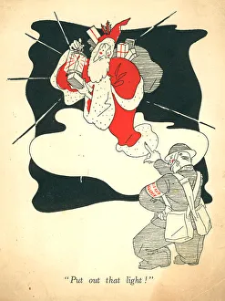 Demands Prints: WW2 Christmas Card, Put Out That Light!