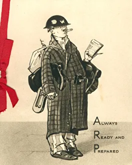 Pyjamas Prints: WW2 Christmas Card, Always Ready And Prepared